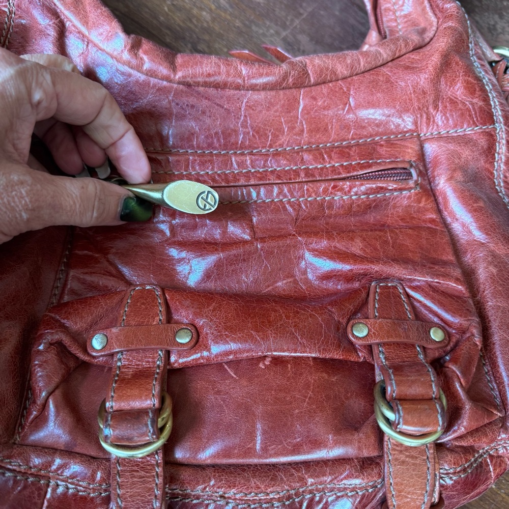 Francesco Biasia Vintage Leather Shoulder Bag